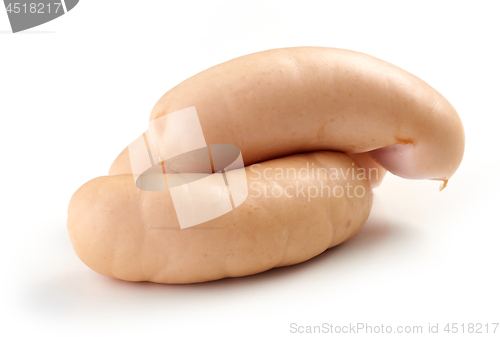 Image of fresh boiled pork sausages