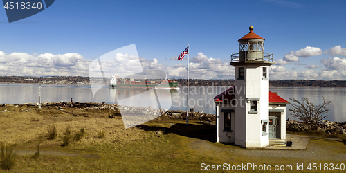 Image of Shipping Channel Point Robinson Maury Island Lighthouse Puget So