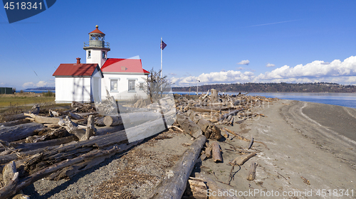 Image of Shipping Channel Point Robinson Maury Island Lighthouse Puget So