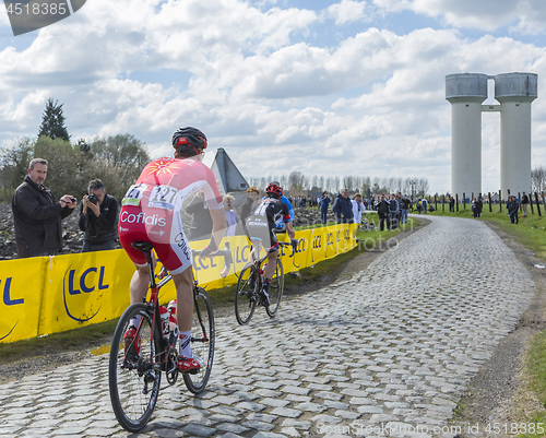 Image of Two Cyclists - Paris Roubaix 2016