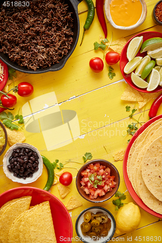 Image of Delicious Chilli con Carne ingredients waiting to be prepared