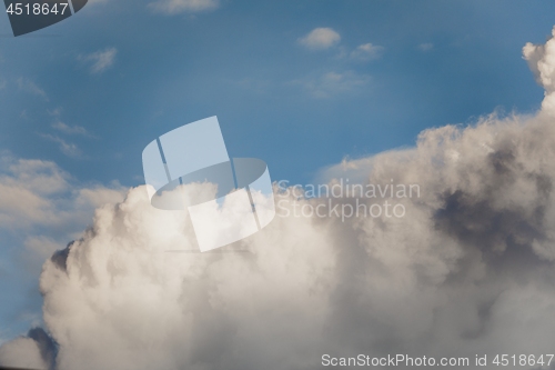 Image of Blue sky background with white clouds