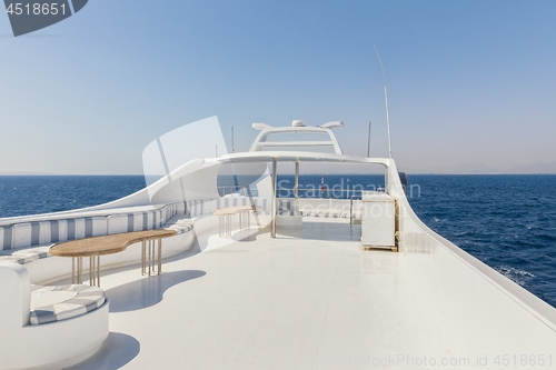 Image of Relaxing area of luxury yacht