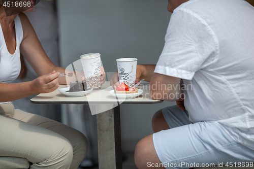 Image of Coffee with delicious desserts