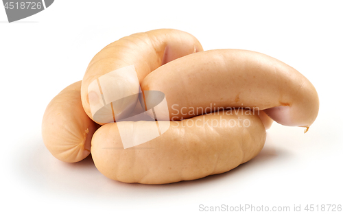 Image of fresh boiled pork sausages