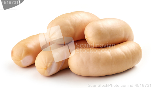 Image of fresh boiled pork sausages