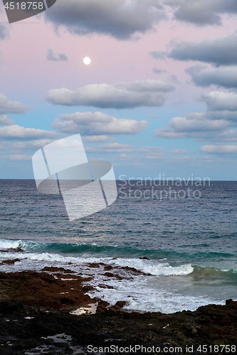 Image of Sunset in Lanzarote island