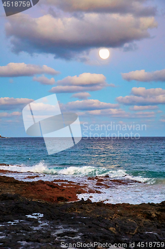 Image of Sunset in Lanzarote island