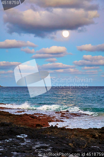 Image of Sunset in Lanzarote island