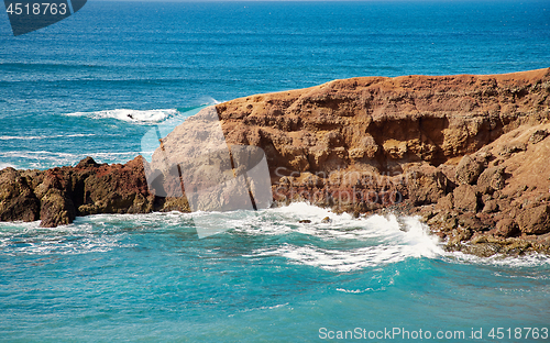 Image of waves of Atlantic ocean