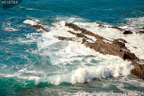 Image of waves of Atlantic ocean