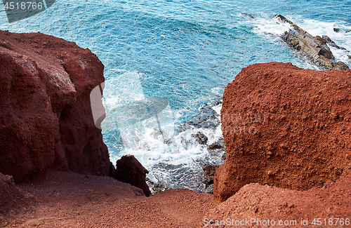 Image of Coast of Atlantic ocean in Lanzarote island