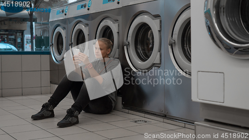 Image of Sitting while washing