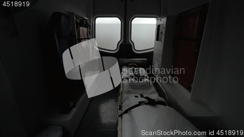 Image of Inside an ambulance car