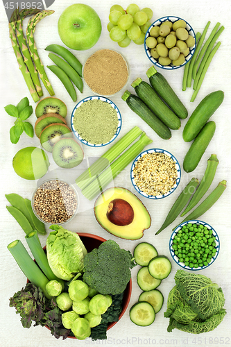 Image of Green Food for a Healthy Diet