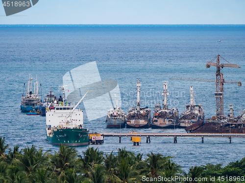 Image of Tuna fishing vessels at a jetty