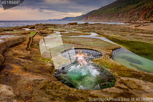 Image of Female swimming in the Figure 8 Pools Australia