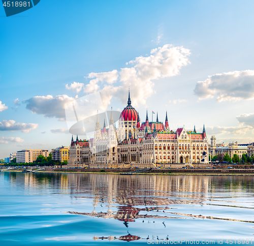 Image of Parliament and Danube