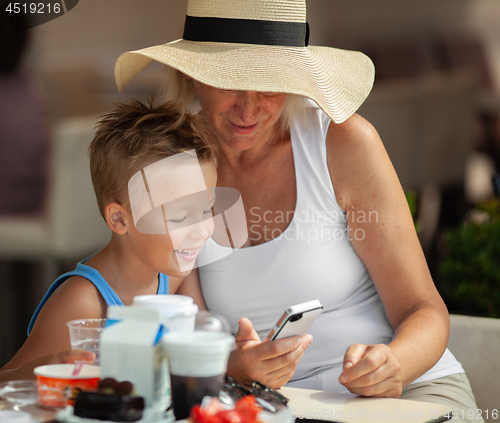 Image of A lunch with granny