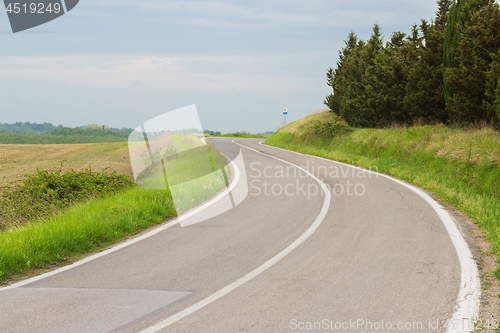 Image of Winding road in Tuscana, Italy