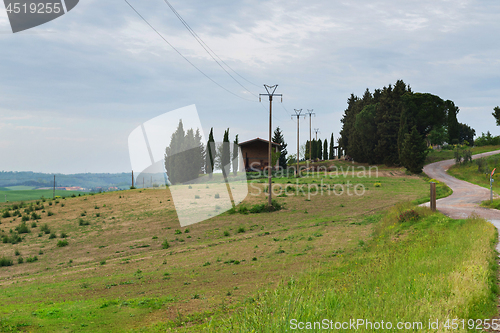 Image of Winding road in Tuscana, Italy