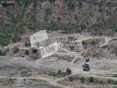 Image of Arial photo of quarry