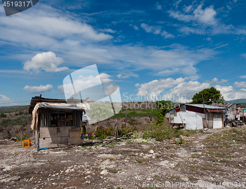 Image of Mountain shacks in the Philippines