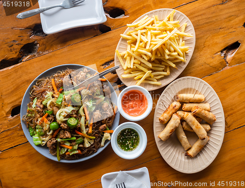 Image of Filipino food, Pancit Sotanghon