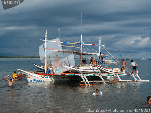 Image of Fishing boat in Kiamba, the Philippines