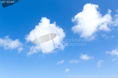 Image of blue sky and clouds view