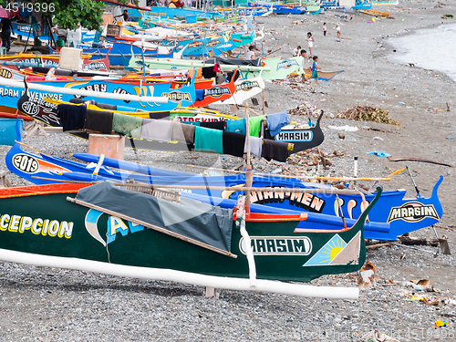 Image of Fishing boats in Maasim, the Philippines