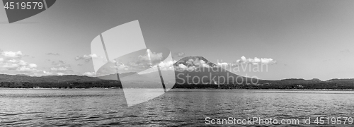 Image of Agung volcano view from the sea. Bali island, Indonesia