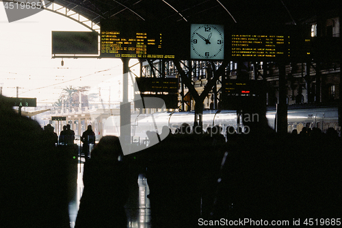 Image of A railway station