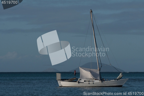 Image of A yacht setting sail