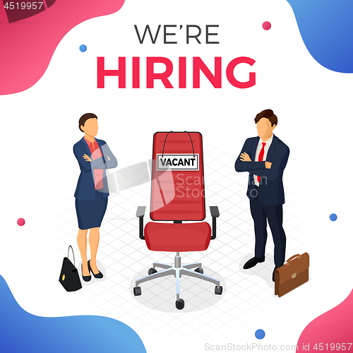 Image of Isometric Employment and Hiring Concept
