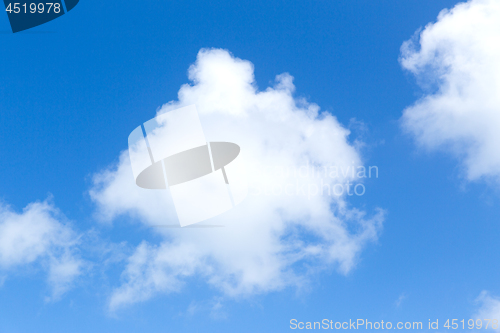 Image of blue sky and clouds view