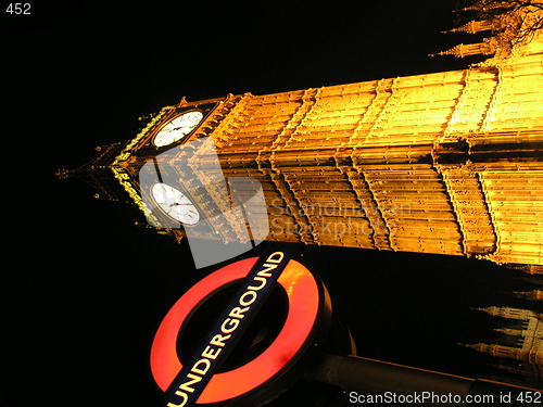 Image of Big Ben by night