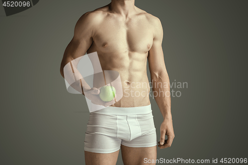 Image of Perfect slim toned young body of the man
