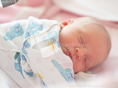 Image of Sleeping newborn baby