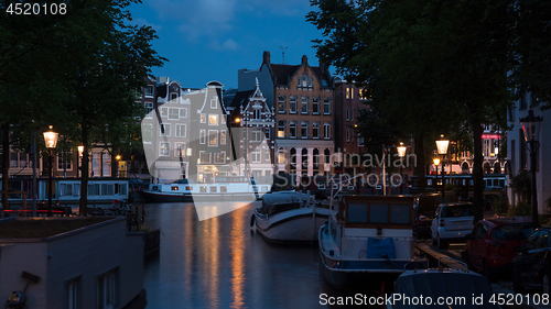 Image of Romantic evening Amsterdam, Netherlands