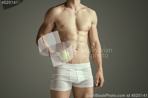 Image of Perfect slim toned young body of the man