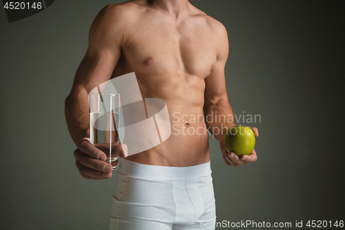 Image of Perfect slim toned young body of the man