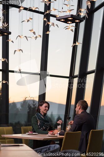 Image of Couple on a romantic dinner at the restaurant