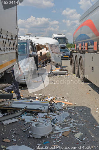 Image of Semi Trucks Traffic Accident