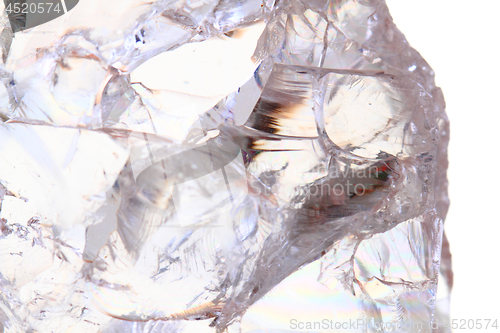 Image of white crystal mineral texture