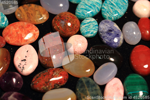 Image of color gems mineral collection 