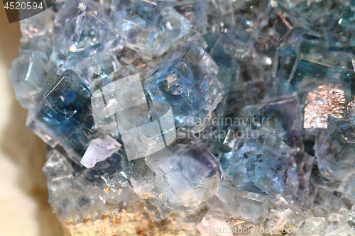 Image of blue fluorite mineral background