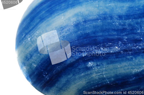 Image of blue soap isolated