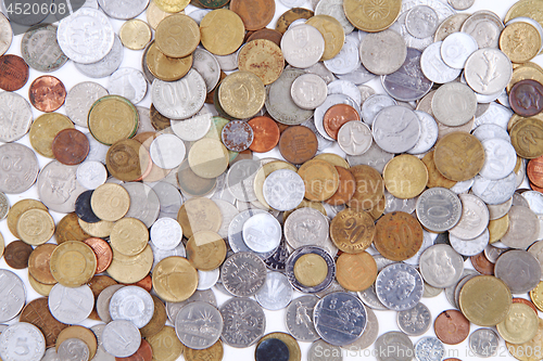 Image of old world coins texture