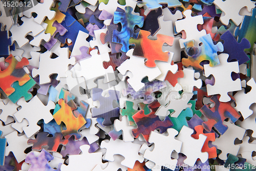 Image of color puzzle background